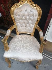 poltrona stile barocco 