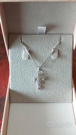 collana in arg.925 croce cuori