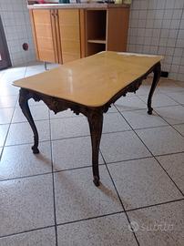 tavolino in ferro e marmo