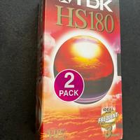 TDK HS180 VHS – Confezione 2 cassette – Nuove