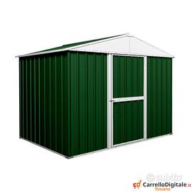 Box baracca lamiera Acciaio 275x175cm verde scuro