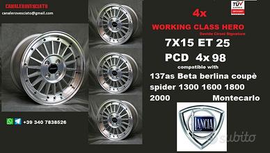 Cerchi 15 pollici LANCIA beta coupè montecarlo tuv