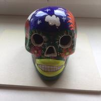 Teschio messicano decorato