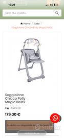 Seggiolone pappe chicco