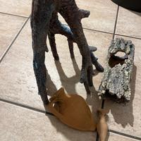 Accessori per acquario in plastica e creta