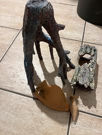 Accessori per acquario in plastica e creta