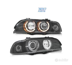 FARI BMW E39 95-00 XENON ANGEL EYES FONDO NERO