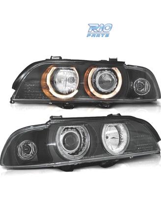 FARI BMW E39 95-00 XENON ANGEL EYES FONDO NERO