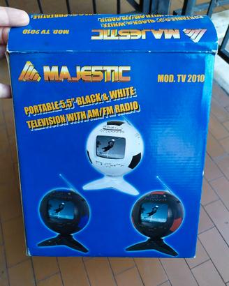 Televisore portatile vintage majestic tv2010