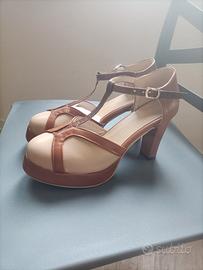 Sandalo vintage con tacco