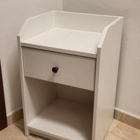 Comodino IKEA Hauga Bianco