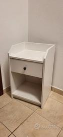 Comodino IKEA Hauga Bianco