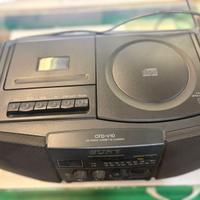 RADIO VINTAGE SONY LETTORE CD E CASSETTE