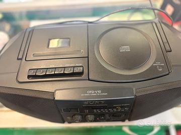 RADIO VINTAGE SONY LETTORE CD E CASSETTE