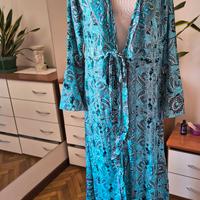 Vestito indiano Boho 100% seta NUOVO