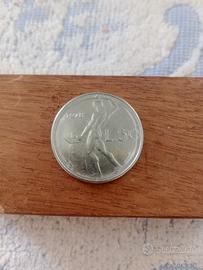 50 lire con errore di conio 