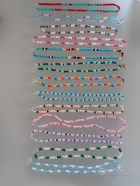 Collane/bracciali:cavigliere fatte a mano.