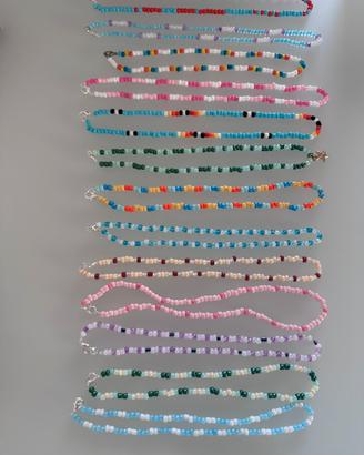 Collane/bracciali:cavigliere fatte a mano.