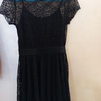 Vestito nero pizzo