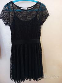 Vestito nero pizzo