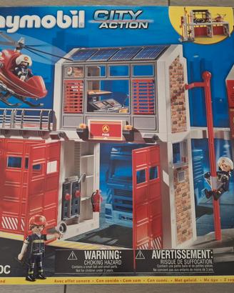 GRANDE CASERMA DEI VIGILI DEL FUOCO PLAYMOBIL