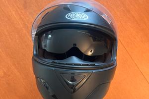 Casco integrale Premiere Phase doppia visiera nero