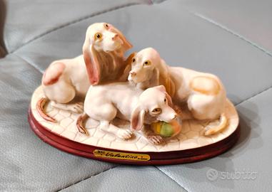 Statuetta Cani Basset Hound Valentino by Miriam