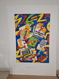 Ugo nespolo, serigrafia commercialista 