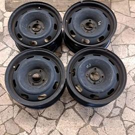 4 - CERCHI IN LAMIERA PEUGEOT 6X15 4X108 ET27 CB 6