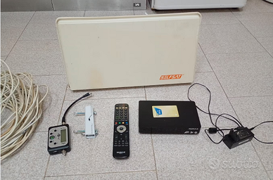 Satellitare completo antenna decoder scheda cavo