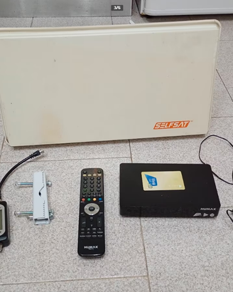 Satellitare completo antenna decoder scheda cavo