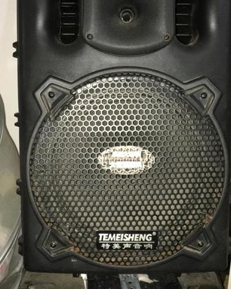 Impianto audio batteria esterna cassa karaoke