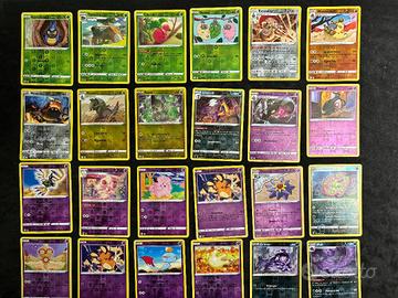 100 Pokemon reverse originali varie serie