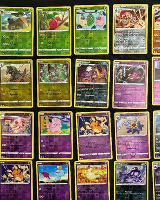 100 Pokemon reverse originali varie serie