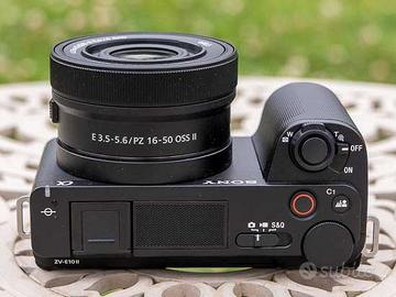 Sony ZV-E10 II camera e obiettivo 16-50 mm