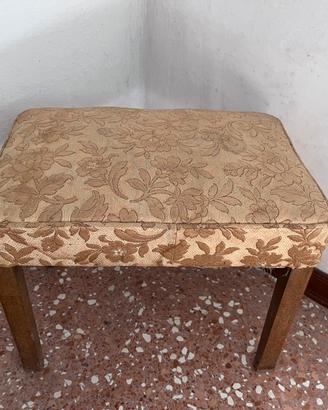 Sgabello imbottito vintage