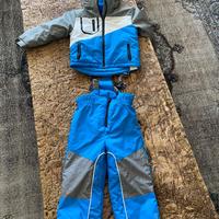 Tuta sci AST 3-4 anni azzura/grigia/bianca