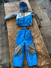 Tuta sci AST 3-4 anni azzura/grigia/bianca