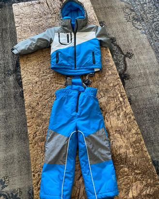 Tuta sci AST 3-4 anni azzura/grigia/bianca