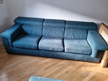 Divano- letto usato Poltrone Sofà con Pouf 