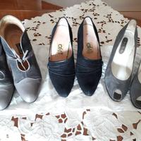 n. 3 paia scarpe donna scamosciate 