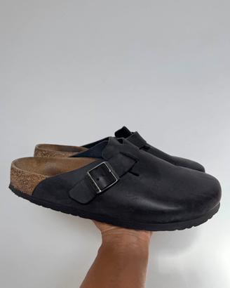 Birkenstock Boston Black Leather 42