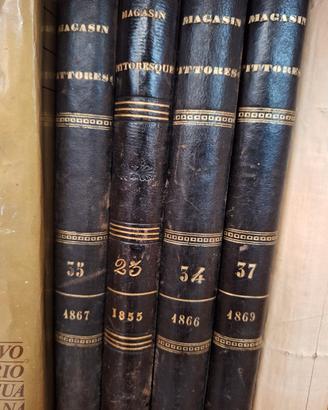 Libri Antichi Magasin Pitoresque Vol 35,23,34,37 