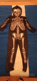 Costume Hallowen scheletro bambino 4-6 anni