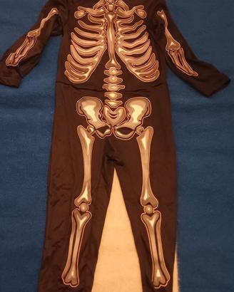 Costume Hallowen scheletro bambino 4-6 anni