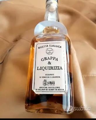 Bottiglia grappa & liquirizia St Roch vintage 