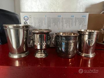Set 4 Bicchieri Vintage  Argento placcato-collect