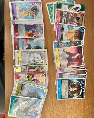 One piece carte rare giapponesi