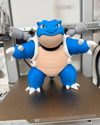 Statua Blastoise Pokemon realizzata con stampa 3D
