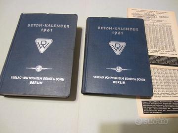 Beton Kalender 1961 volume 1 e 2